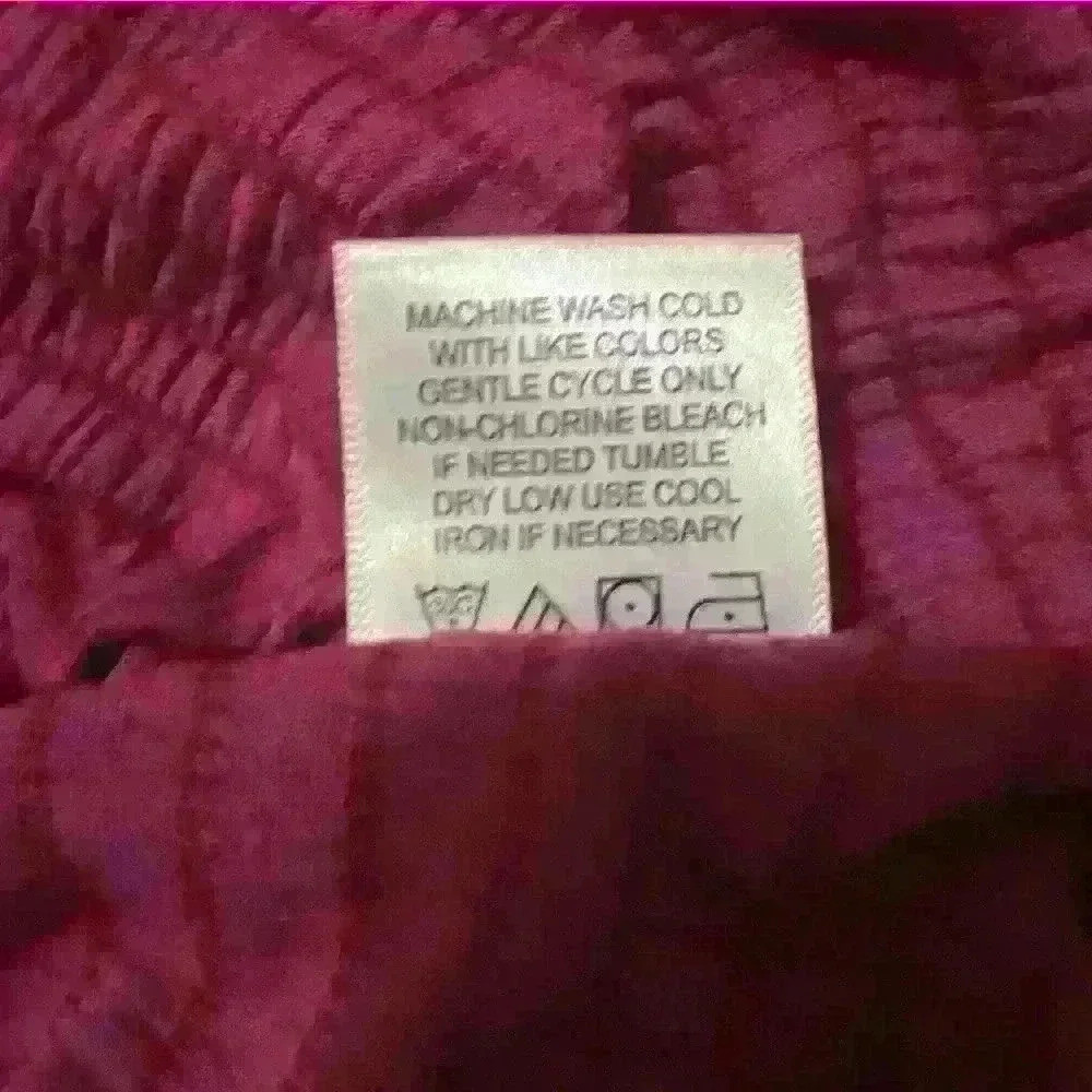 Olivia Sky Quilted Long Sleeve Pullover Top Mauve Size Large - Picture 9 of 9